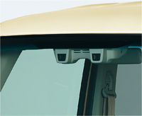 「デュアルカメラブレーキサポート」のカメラ。