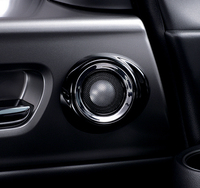 フロントドアのアルミドームツィーター。