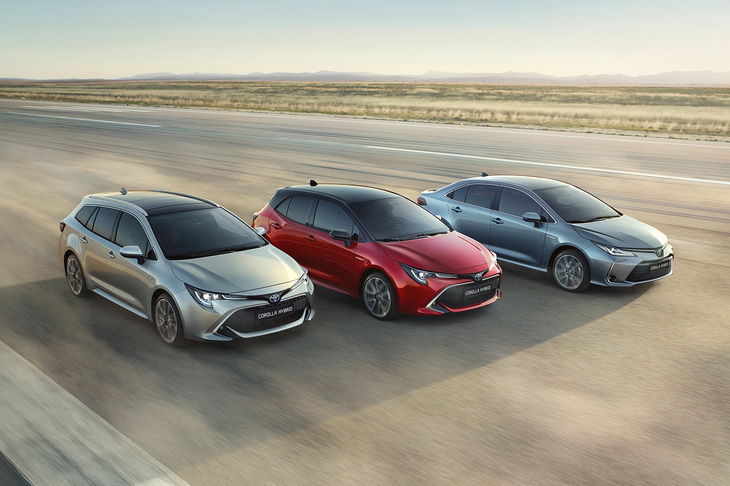3モデルが出そろった新型「カローラ」シリーズ。