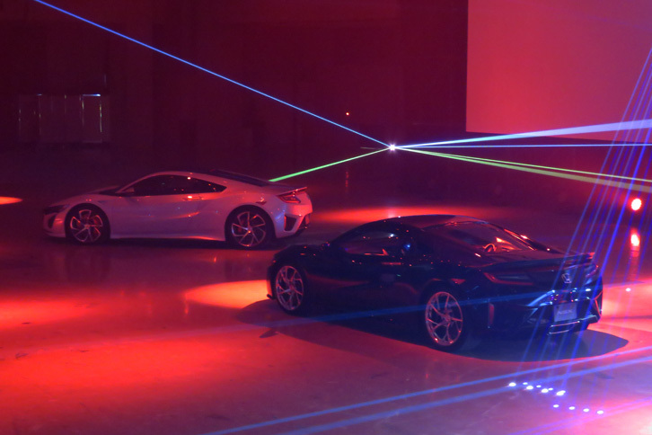 最終的には総勢6台の「NSX」が会場に並べられた。