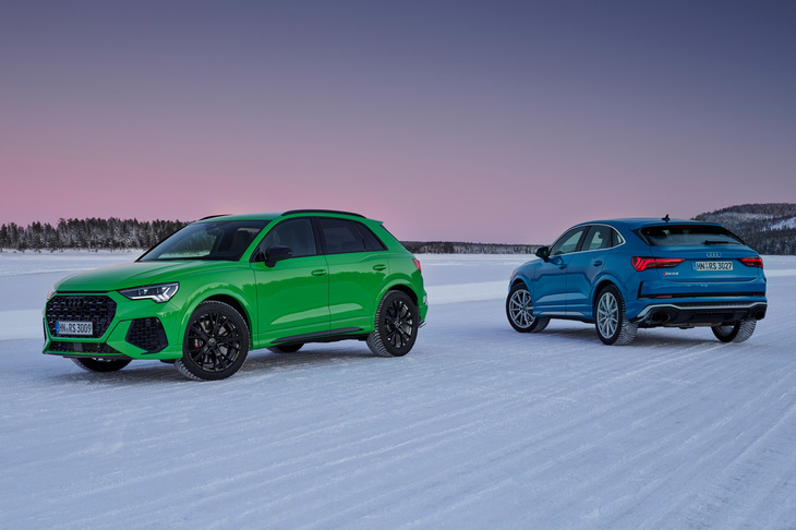 2019年9月に発表された新型「RS Q3」。ベース車の「Q3」に標準モデルと「スポーツバック」が設定されたことから、RS Q3にも2つのボディータイプが設定されることとなった。