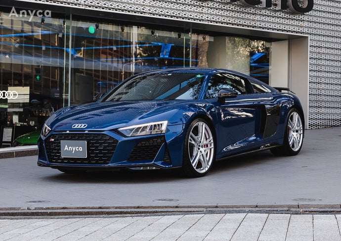 写真の「アウディR8」は、アウディのディーラーが扱う車両。Anycaでは個人のほかに法人提供のクルマもラインナップされている。