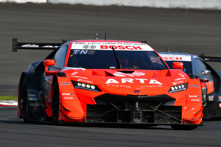 富士での第2戦を制した、野尻智紀／福住仁嶺組のNo.8 ARTA NSX-GT。（写真提供 GTA）