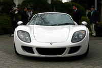 英国大使館でお披露目された「ファービオ」。日本での販売は年間20台程度が見込まれている。