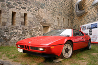 ジウジアーロは、その後も自らの作品にスタイリッシュなホイールを組み合わせた。これは1978年「BMW M1」。プロペラが回転するさまをイメージさせるホイールのデザインは、航空エンジン製造を発祥とするBMWにふさわしい。