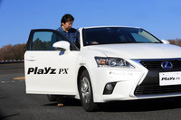 今回の試乗は、ドライとウエットのハンドリング路を、それぞれスタンダードタイヤの「エコピア」と乗り比べるカタチで行った。