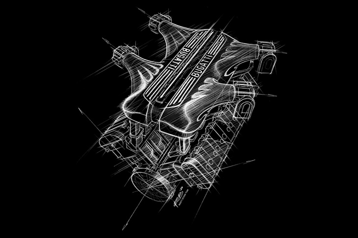 ブガッティ・トゥールビヨン（スケッチ）