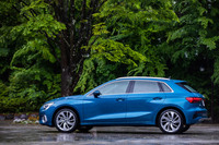 「A3スポーツバック ファーストエディション」のボディーサイズは全長×全幅×全高＝4345×1815×1450mm、ホイールベースは2635mm。