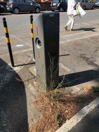 シエナ駅前にて。2018年撮影。