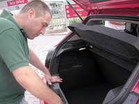 ラゲッジルーム容量は270リッター。VWポロと同じ。