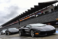 試乗はインストラクターが操る先導車に続くかたちで行われた。