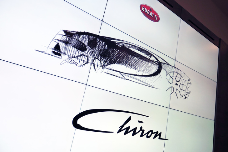 「ブガッティ東京」の内観。