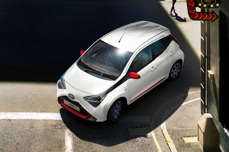 ヨーロッパを中心に販売されるトヨタのコンパクトカー「アイゴ」。全長はわずか3455mm。