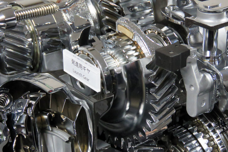 発進時に動力を伝達するギア。