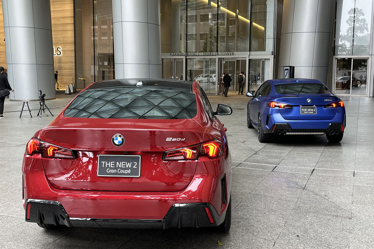 新型「BMW 2シリーズ グランクーペ」の発表イベントの様子。