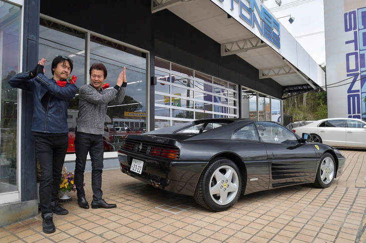 「フェラーリ348GTS」は、東京都の緊急事態宣言発出の2日前に納車された。（写真＝池之平昌信）