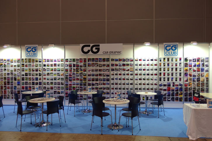 CG CLUBのブースの様子。