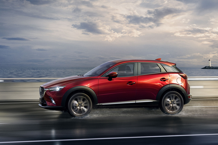 「マツダCX-3」。国内で初めてWLTCモードの認可を取得した。