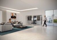 「クライムビー」のカプセルは集合住宅のリビングに直結する。