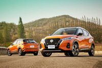 2020年6月に日本で発表が予定されている「e-POWER」を搭載したコンパクトSUV「キックス」。（写真はタイで発表されたモデル）