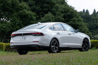 2025年5月の改良で「アコード」に加わった新グレード「e：HEV Honda SENSING 360＋」。日本での販売車種として初めて「ホンダセンシング360＋」が採用された。