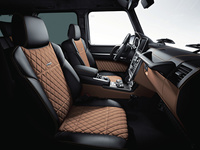 「G63エディション463」の内装。色は「designoライトブラウン／ブラック」。