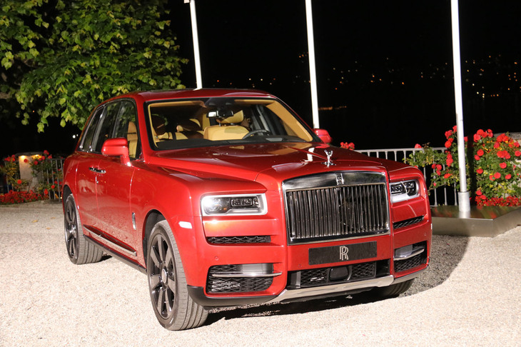 「ロールス・ロイス・カリナン」。2018年、イタリア・コモ湖で開催された「コンコルソ・ヴィラ・デステ」で撮影。