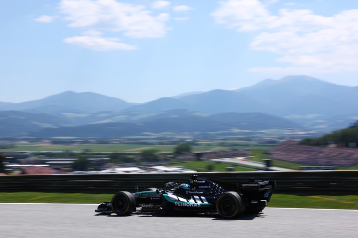 F1第8戦オーストリアGPを制したメルセデスのジョージ・ラッセル。（Photo=Mercedes）