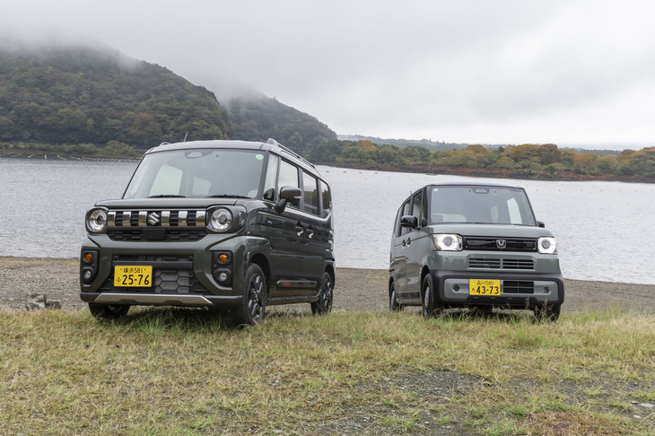 最低地上高は「スペーシア ギア」が150mmで「N-BOXジョイ」が145mm。どちらも無理は禁物だ。