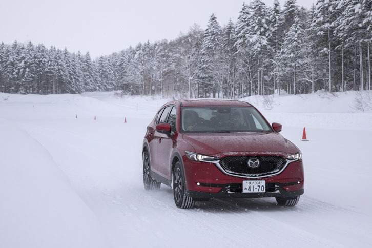 今回は挙動の変化しやすい雪上で試乗することで、躍度の変化をつかみやすくするという試みである。