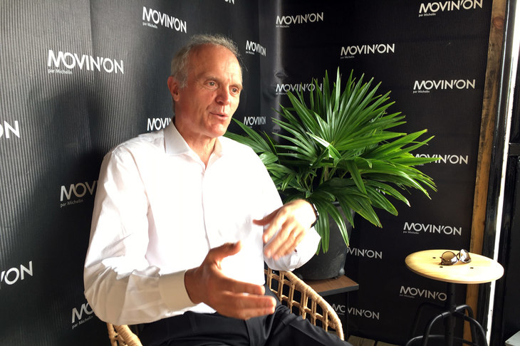 ミシュランの次期CEOに内定しているフロラン・メネゴー氏。取材スケジュールの都合により、直接お話を聞くことはできなかった。（写真＝ミシュラン）