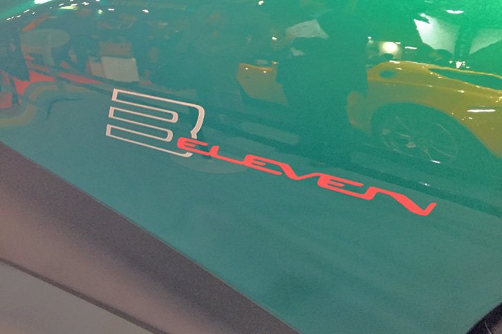 「ロータス3イレブン」のボディーサイドロゴ。