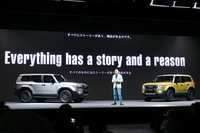 2023年8月に世界初公開された「トヨタ・ランドクルーザー“250”」。デザイン的にインスタ映えする類いのクルマではないが、発表当初から話題が沸騰（ふっとう）していた。