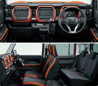 「ハスラー ハイブリッドXターボ」のインテリア。