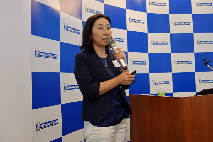 日本ミシュラン トラックバスタイヤ事業部 マーケティング部の石井ミオ氏。