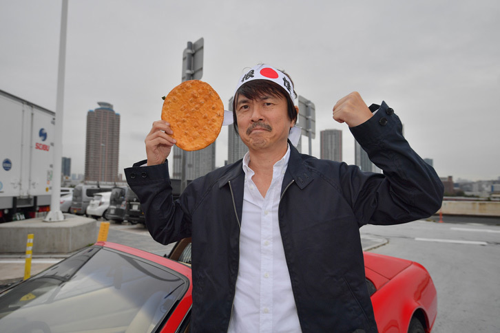 でっかいおせんべは、オレの顔より大きかった！