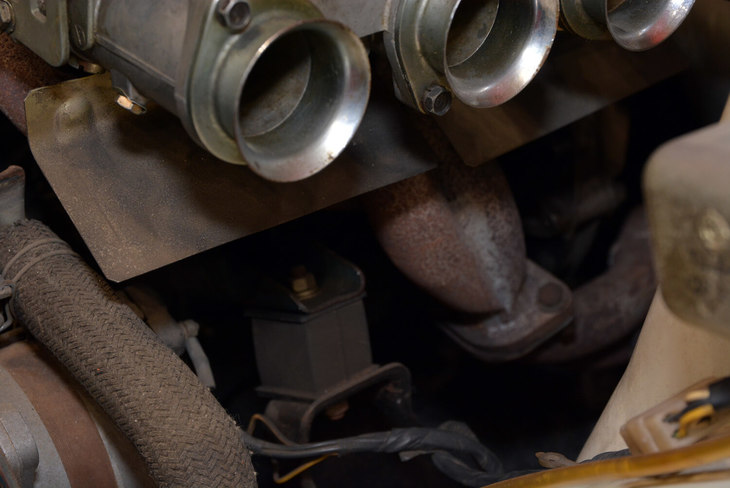 1972年式日産サニー1200クーペGX-5 特殊ツーリングカー（TS）仕様（エンジンルーム）