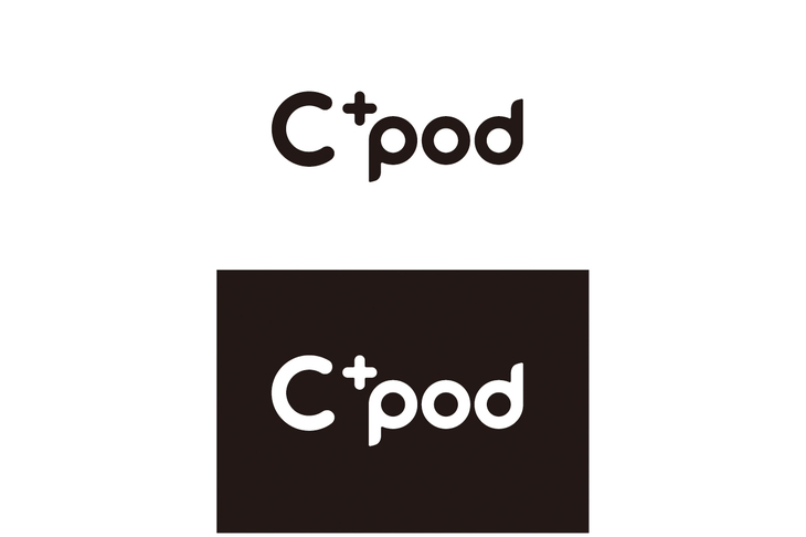 「C＋pod」のロゴ。車名の“＋”は、正確には上付きとなる。