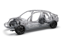 新型「シビック」に採用される、新世代プラットフォーム「ホンダアーキテクチャー」。欧州車に比肩する高い剛性と、スポーティーな走りにも応える足まわりが特徴だ。