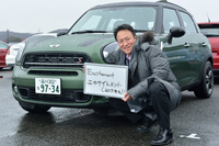 MINIについてインタビューに対応してくださったBMWジャパンの前田雅彦さん。MINIはダカールラリー4連覇ですね。おめでとうございます！