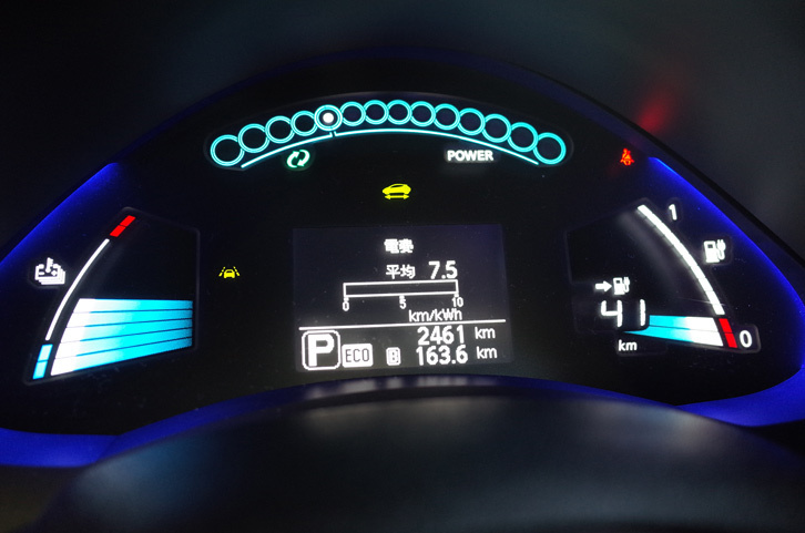 
	走行距離163.6km、航続可能距離41kmを残して、小さな旅で初めての充電をすることとなった。
	