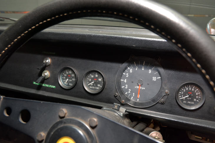 1972年式日産サニー1200クーペGX-5 特殊ツーリングカー（TS）仕様（メーター）