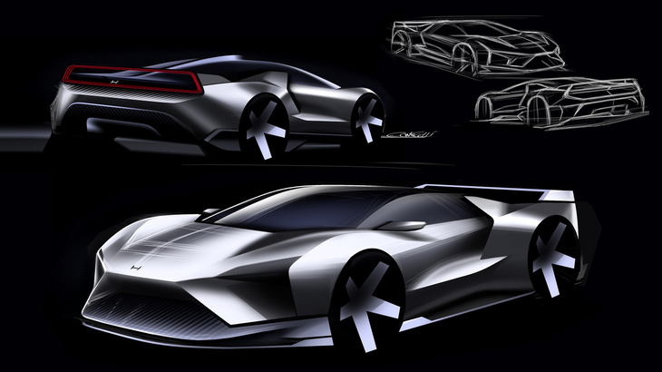 Cピラーには、近年イタルデザインがコンセプトカーで試みているフローティング型が採用された。