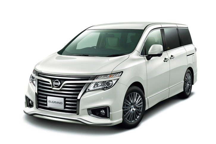 「日産エルグランド ハイウェイスターS ホワイトレザーアーバンクロム」