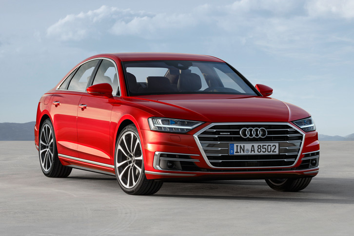 レベル3相当の自動運転技術の導入が予定されている、新型「アウディA8」。