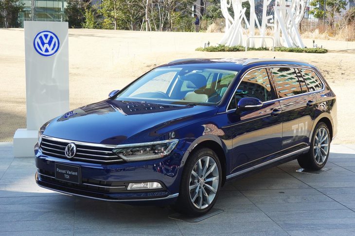 2018年2月に日本に導入された「フォルクスワーゲン・パサートTDI」。もちろん、欧州のユーロ6にも、日本のポストポスト新長期規制（平成27年規制）にも対応している。（写真＝webCG）