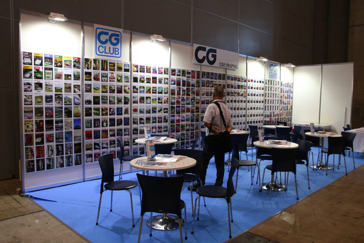 「CG CLUB」とは、『CAR GRAPHIC』や『CAR GRAPHIC TV』のファンによるコミュニティーのこと。発足は1987年という、なかなかに年季の入ったクラブである。写真は「オートモビル カウンシル2016」における、CG CLUBのブースの様子。