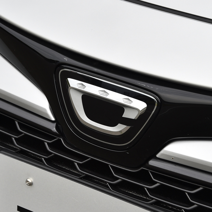 
	花冠をイメージしてデザインされたエンブレム。これは国内仕様車に限って使われるもので、海外仕様車には「T」をかたどったエンブレムが装着される。
	