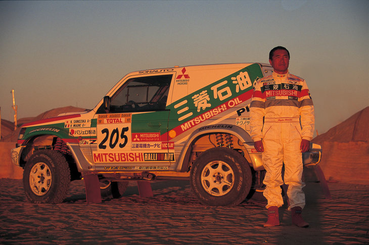 日本人として初めてダカールラリー優勝を果たした篠塚建次郎。