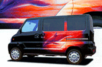 三菱、手書きペイントの「タウンボックスワイド」